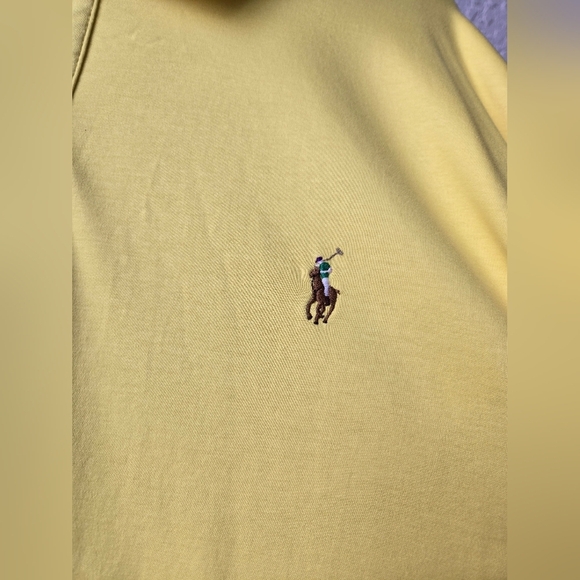 Polo Ralph Lauren Men’s Yellow Short Sleeve Polo Pima Cotton Size 3XB - Picture 5 of 7